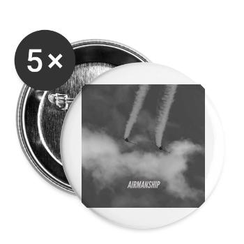 AIRMANSHIP - Buttons large 2.2''/56 mm (5-pack) - white - Front