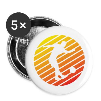 Football coach Football Footballer Football player - Buttons large 2.2''/56 mm (5-pack) - white - Front