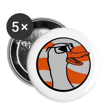 Circle Logo Lunettes de soleil Oie - Lot de 5 grands badges (56 mm) - blanc - Devant
