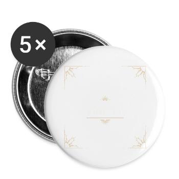SorryForBeingGreat - Buttons groß 56 mm (5er Pack) - Weiß - Vorne