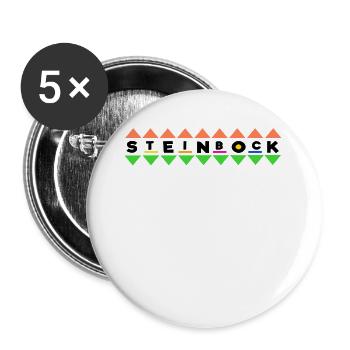 Tierkreiszeichen Horoskop Steinbock Galaxie Himmel - Buttons groß 56 mm (5er Pack) - Weiß - Vorne
