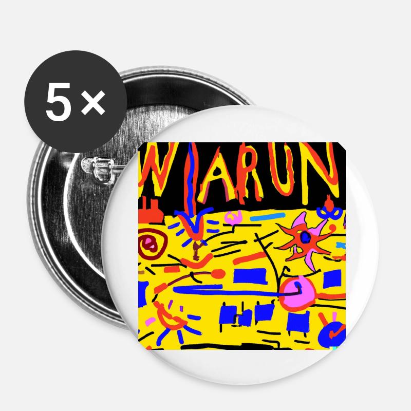 warun - Buttons large 2.2''/56 mm (5-pack) - white