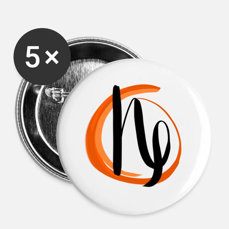 Horoscope Superstition Capricorn Astrology Zodiac - Buttons large 2.2''/56 mm (5-pack) - white