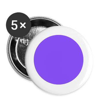 purple circle lila Kreis - Buttons groß 56 mm (5er Pack) - Weiß - Vorne