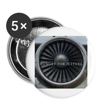 TURBINE FRONT - Buttons groß 56 mm (5er Pack) - Weiß - Vorne