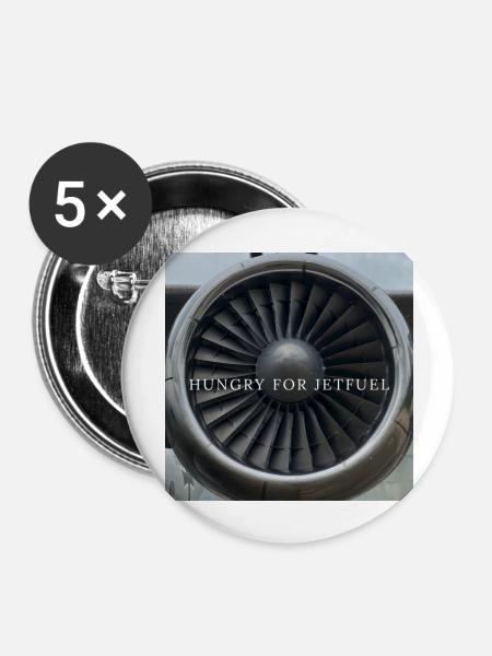 TURBINE FRONT - Buttons groß 56 mm (5er Pack) - Weiß