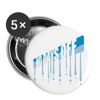 pas de jours de congé devis - Lot de 5 grands badges (56 mm) - blanc - Devant