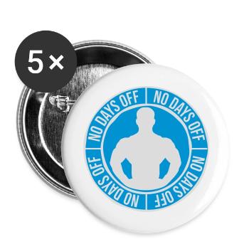 pas de jours de congé devis - Lot de 5 grands badges (56 mm) - blanc - Devant