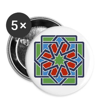Andalusia 4 - Buttons large 2.2''/56 mm (5-pack) - white - Front