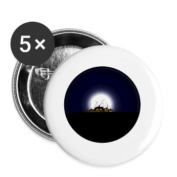 Spooky Season - Buttons groß 56 mm (5er Pack) - Weiß - Vorne