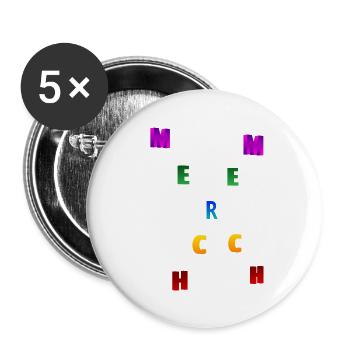 Merch Merch 2 - Buttons groß 56 mm (5er Pack) - Weiß - Vorne