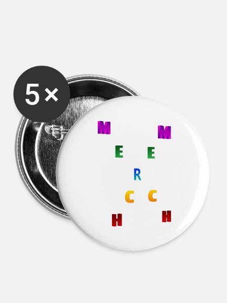 Merch Merch 2 - Buttons groß 56 mm (5er Pack) - Weiß