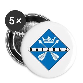 Dalarna - Buttons large 2.2''/56 mm (5-pack) - white - Front
