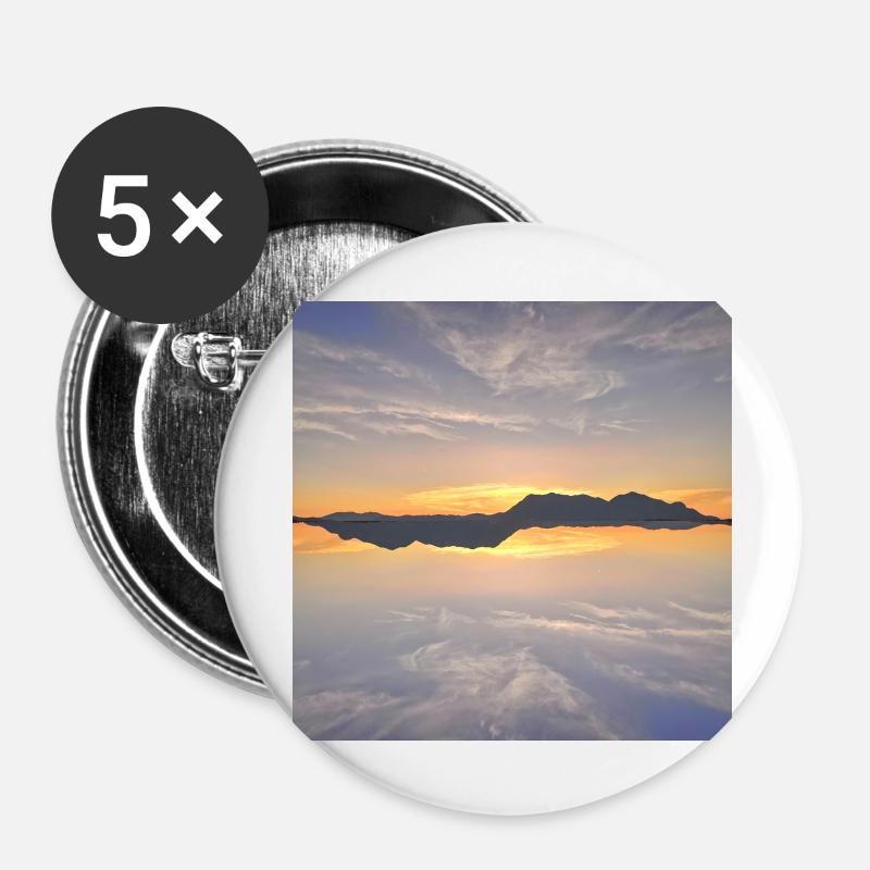 Sunset ByRino - Buttons large 2.2''/56 mm (5-pack) - white