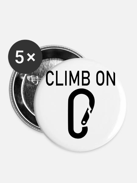climbing - Buttons groß 56 mm (5er Pack) - Weiß
