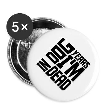 in dog years Dead - Buttons large 2.2''/56 mm (5-pack) - white - Front