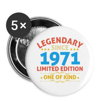 Legendary since 1971 Limited Edition - Buttons large 2.2''/56 mm (5-pack) - white - Front