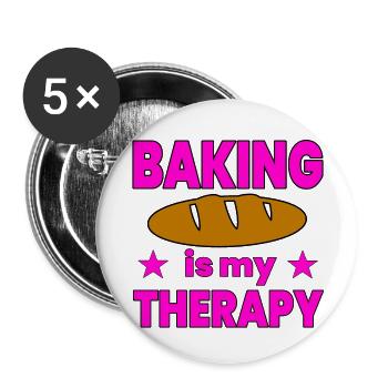 Bake - Buttons large 2.2''/56 mm (5-pack) - white - Front