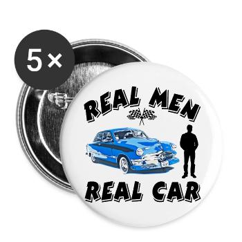Auto - Buttons groß 56 mm (5er Pack) - Weiß - Vorne
