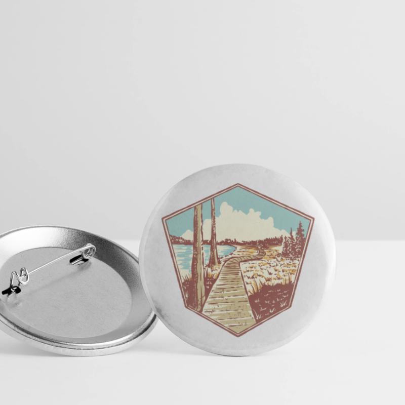 Oderteich Harz Souvenir Buttons groß 56 mm (5er Pack)