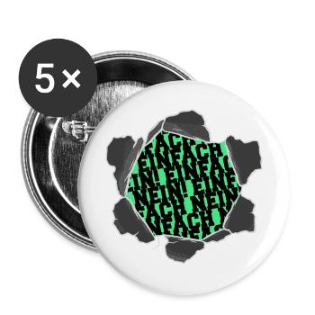 zitat bday lustiger spruch lustig witzig lieben - Buttons groß 56 mm (5er Pack) - Weiß - Vorne