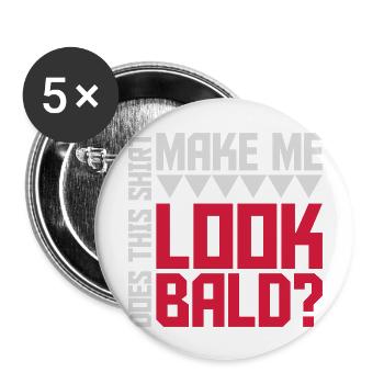 look soon shirt quote - Buttons large 2.2''/56 mm (5-pack) - white - Front