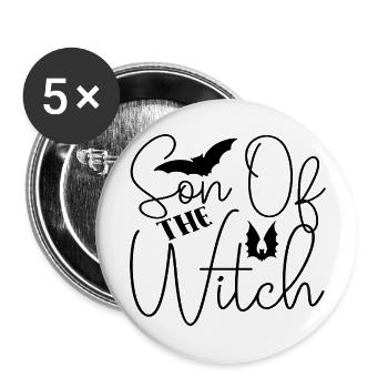 Son of the Witch - Buttons groß 56 mm (5er Pack) - Weiß - Vorne