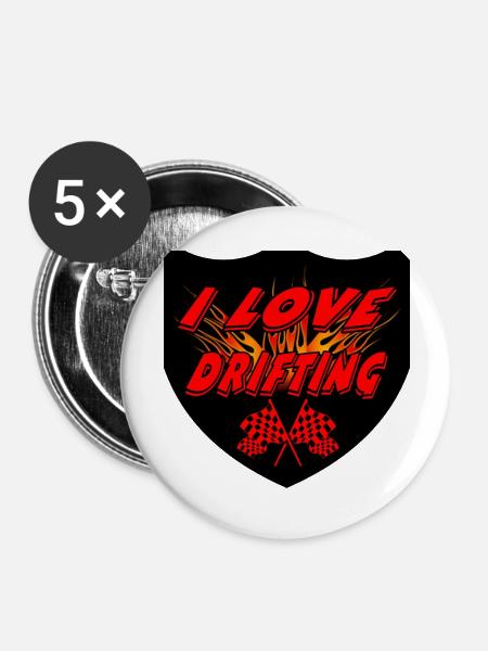 Auto - Buttons groß 56 mm (5er Pack) - Weiß