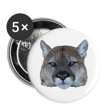 Panther - Buttons large 2.2''/56 mm (5-pack) - white - Front