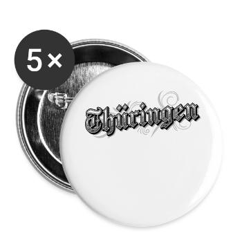 Thüringen Ostdeutschland Vintage Look - Buttons groß 56 mm (5er Pack) - Weiß - Vorne