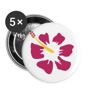 Mother's Day Gift Mother's Day Gift Idea - Buttons large 2.2''/56 mm (5-pack) - white - Front
