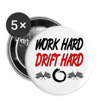 Car - Buttons large 2.2''/56 mm (5-pack) - white - Front