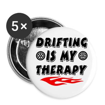 Voiture - Lot de 5 grands badges (56 mm) - blanc - Devant