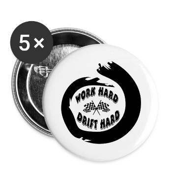 Auto - Buttons groß 56 mm (5er Pack) - Weiß - Vorne