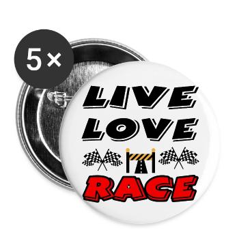 Car - Buttons large 2.2''/56 mm (5-pack) - white - Front