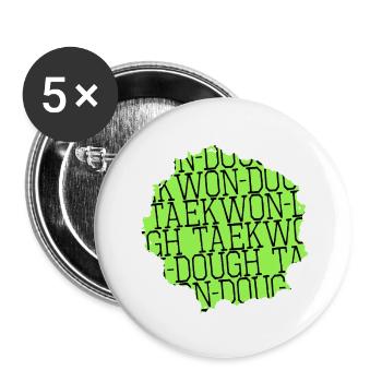 dinosaur present idea fun christmas present dino - Buttons groß 56 mm (5er Pack) - Weiß - Vorne