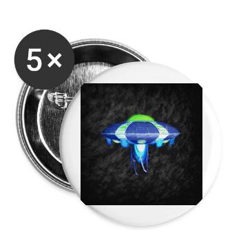 UFO - Buttons large 2.2''/56 mm (5-pack) - white - Front