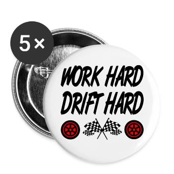 Auto - Buttons groß 56 mm (5er Pack) - Weiß - Vorne