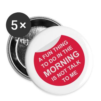 not talk to me - Buttons groß 56 mm (5er Pack) - Weiß - Vorne