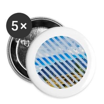 Alps Circle Hiking Mountains Gift Photo Holiday - Buttons large 2.2''/56 mm (5-pack) - white - Front