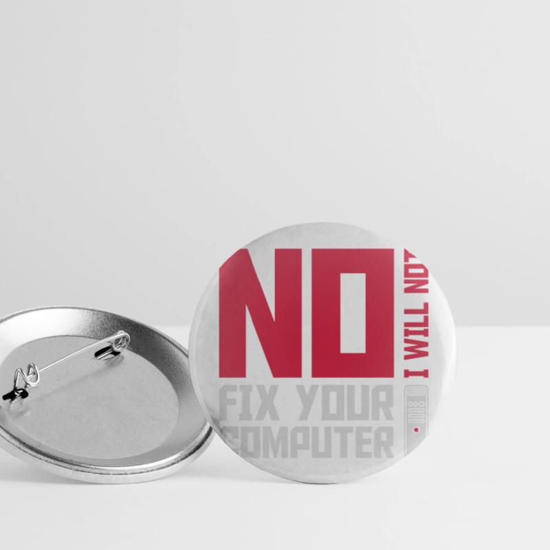 not fix your computer Buttons groß 56 mm (5er Pack)