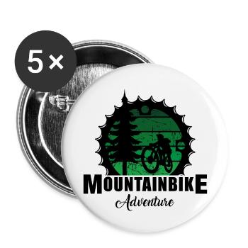 Mountain Bike - Buttons large 2.2''/56 mm (5-pack) - white - Front
