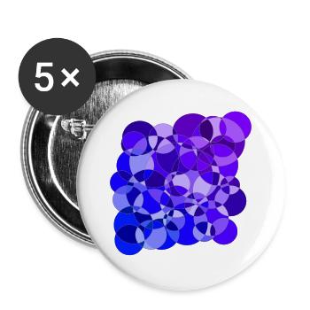 Circles - Buttons groß 56 mm (5er Pack) - Weiß - Vorne