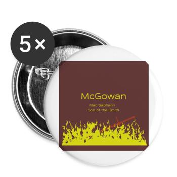 mcgowan - Buttons large 2.2''/56 mm (5-pack) - white - Front
