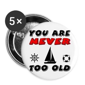 Sail - Buttons large 2.2''/56 mm (5-pack) - white - Front