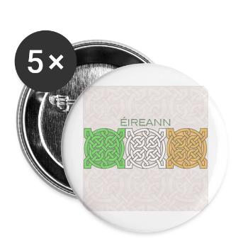 Eireann - Buttons large 2.2''/56 mm (5-pack) - white - Front