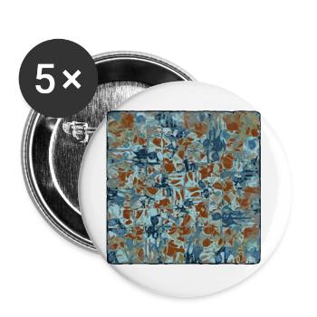 Abstract Camouflage Pattern - Buttons large 2.2''/56 mm (5-pack) - white - Front