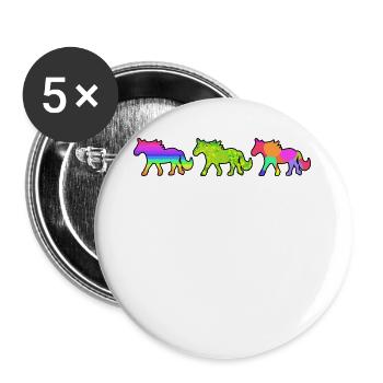 Gallop horse lover horses horse love Icelandic horses - Buttons large 2.2''/56 mm (5-pack) - white - Front