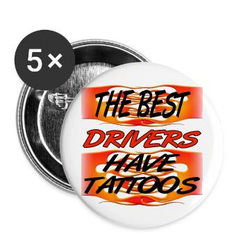 Car - Buttons large 2.2''/56 mm (5-pack) - white - Front