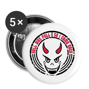 l’enfer était plein Citation - Lot de 5 grands badges (56 mm) - blanc - Devant